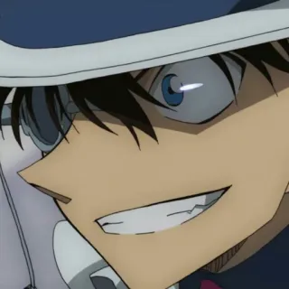 🃏 Kaito Kid Detective Conan anime, detective conan, kaito kid, manga, cartoon telegram sticker