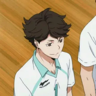 🍃 Oikawa Tooru Haikyuu!! Anime, Haikyuu, Oikawa Tooru, Volleyball, Manga telegram sticker