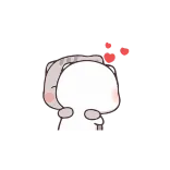 😍 mono, oso, amor, corazones, adorable telegram sticker