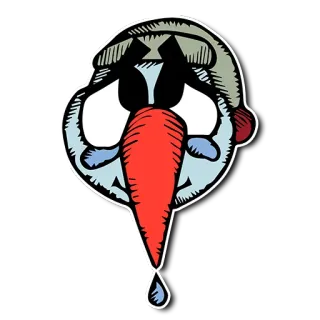 😢 лицо, мультик, сюрреализм, абстракция, чудной, рисунок telegram sticker