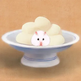 🐹 hamster, dessert, food, animal, cute telegram sticker