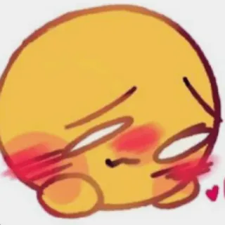 😀 Emoji, Fofo, Kawaii, Expressão, Rubor, Tímido whatsapp sticker
