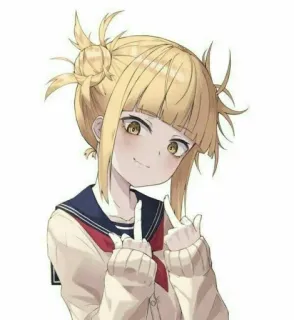🧧 Toga Himiko My Hero Academia Anime, Manga, Villano, Colegiala, Señalando telegram sticker