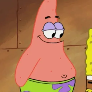 🍦 Patrick Star SpongeBob SquarePants Patrick, Étoile, Bob l'éponge, Dessin animé, Nickelodeon telegram sticker