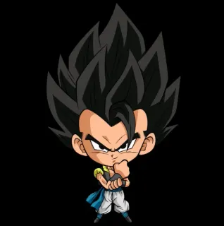 😎 Gogeta Dragon Ball gogeta, dragon ball, anime, manga, fusion, super saiyan whatsapp sticker