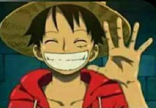 😁 Monkey D. Luffy One Piece Аниме, Мультфильм, Персонаж, One Piece, Monkey D. Luffy telegram sticker