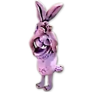 🙈 królik, rzeźba, zwierzę, zajączek, sztuka telegram sticker