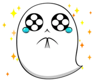 😻 spook, verdrietig, huilen, schattig, sticker telegram sticker