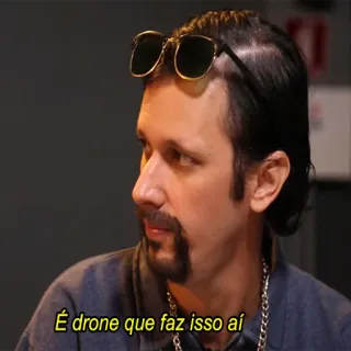 🕺 É drone que faz isso aí telegram sticker