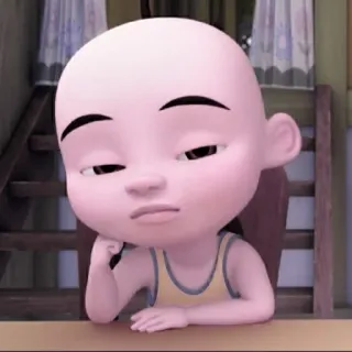 🏁 Upin Мультфильм, Персонаж, Упин telegram sticker