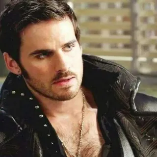😐 Captain Hook Once Upon a Time Capitán Garfio, Érase una vez, Colin O'Donoghue, pirata, fantasía, serie de TV whatsapp sticker