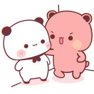 🐼 beer, schattig, cartoon, sticker, kawaii, panda, dieren telegram sticker