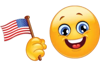 🇺🇸 amerikanische Flagge, Emoji, USA, patriotisch, Flagge telegram sticker