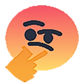 🤔 thinking, emoji, pondering, thoughtful, doubt, expression telegram sticker