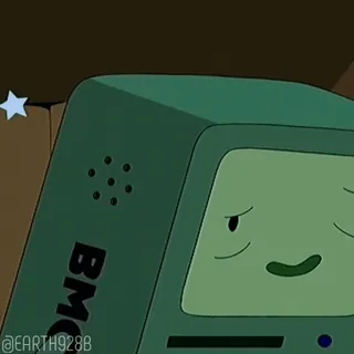 🥰 BMO Adventure Time BMO, Adventure Time, cartoon, robot, character, funny telegram sticker