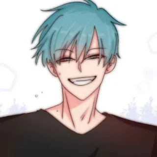 🎧 Anime, Mangá, Manhwa, Personagem, Sorriso, Feliz whatsapp sticker