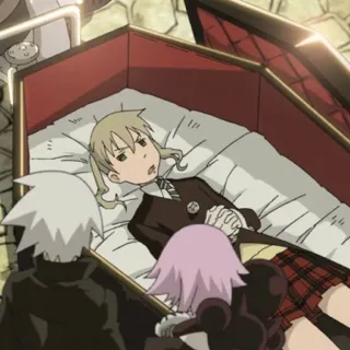 ⚰ Maka Albarn Soul Eater anime, manga, soul eater, maka albarn, coffin telegram sticker