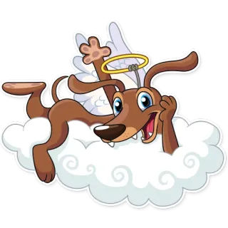 Cupid Dog telegram stickers