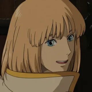 🗝 Sophie Hatter Howl's Moving Castle anime, Studio Ghibli, personnage, fille, animé telegram sticker