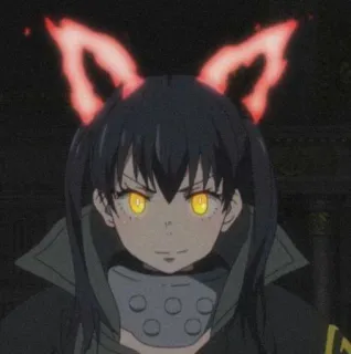💗 Inca Kasugatani Fire Force anime, fire, girl, Inca Kasugatani, Fire Force telegram sticker