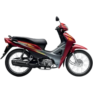 😏 motocykl, transport, pojazd, motocykl, czerwony, motorower telegram sticker