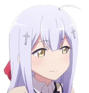 🙂 Gabriel White Tenma Gabriel DropOut Anime, Ragazza, Angelo, Capelli Bianchi, Gabriel DropOut telegram sticker