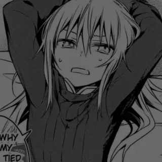 🖊 WHY MY TIED Anime, Mangá, Personagem, Amarrado telegram sticker