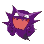 ๐ Haunter Pokemon pokemon, haunter, ghost, purple, sticker, cartoon, monster telegram sticker