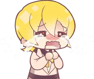 😭 piangere, triste, anime, cartone animato, emozione, arrabbiato telegram sticker
