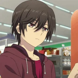 🥀 Yu Otosaka Charlotte Anime, Homme, Personnage, Sweat à capuche telegram sticker