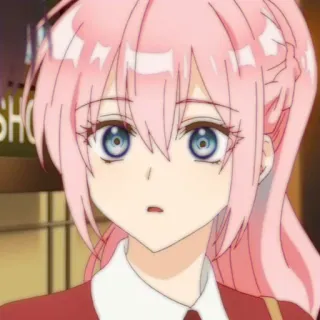 🔮 Shikimori Shikimori's Not Just a Cutie Anime, Ragazza, Capelli rosa, Shikimori, Carina, Personaggio anime, Shikimori's Not Just a Cutie whatsapp sticker