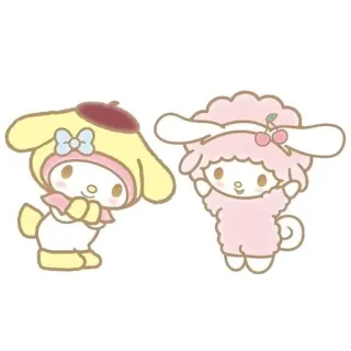🌟 süß, kawaii, Cartoon, Figuren, Sanrio telegram sticker