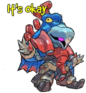 😉 It's okay Roboter, Mech, Cartoon, Cyborg, Monster telegram sticker