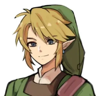 😁 Link The Legend of Zelda Link, Legend of Zelda, personaje, videojuego, elfo telegram sticker