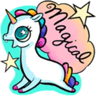 Ulysses S. Unicorn (mlx) whatsapp stickers