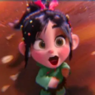 🩰 Vanellope von Schweetz Wreck-It Ralph dibujos animados, animación, Disney, ¡Rompe Ralph!, Vanellope telegram sticker