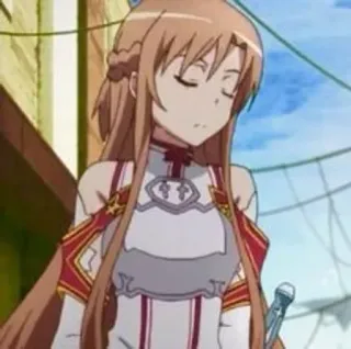 🍂 Asuna Yuuki Sword Art Online Anime, Pedang, Gadis, Sword Art Online, Asuna, Karakter whatsapp sticker