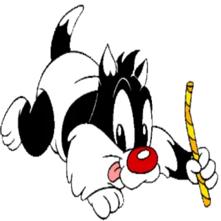 ✍ Sylvester Looney Tunes cartoon, cat, sylvester, looney tunes, animation telegram sticker