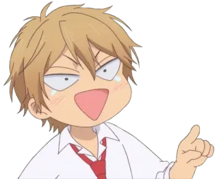 😂 Anime, Manga, Cartone animato, Divertente, Eccitato, Ragazzo telegram sticker