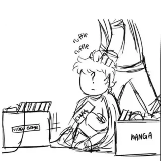 👀 VIDEO GAMES MANGA videogames, manga, dozen, schets telegram sticker
