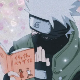 🗡️ Kakashi Naruto イチャイチャ パラダイス anime, book, kakashi, naruto telegram sticker