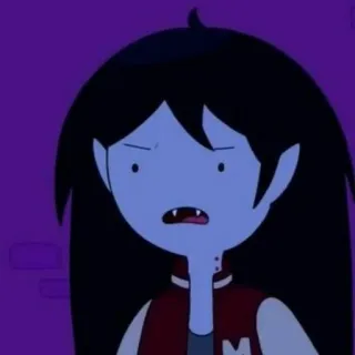 🖤 Marceline Adventure Time мультфильм, вампир, персонаж, анимированный telegram sticker