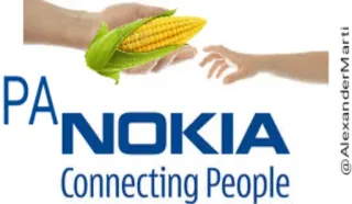 🌽 Connecting People mais, Nokia, Connecting People, logo, meme telegram sticker