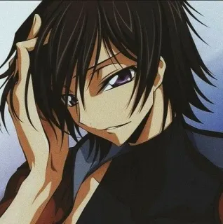 🎭 Lelouch Lamperouge Code Geass アニメ, 漫画, ルルーシュ, コードギアス, アニメキャラ whatsapp sticker