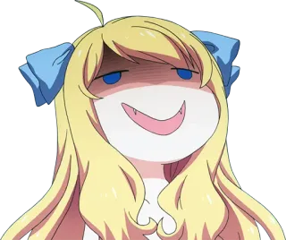 😅 anime, dibujos animados, presumido, gracioso, rubio whatsapp sticker
