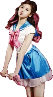 😘 ragazza, anime, vestito, carino, personaggio telegram sticker
