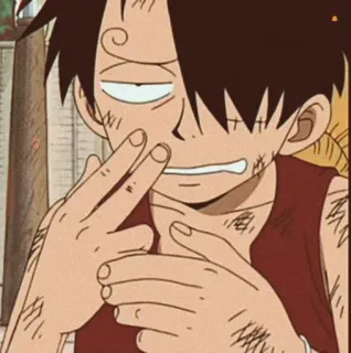 🎌 Monkey D. Luffy One Piece anime, manga, One Piece, Monkey D. Luffy, character, pirate, funny, cartoon telegram sticker