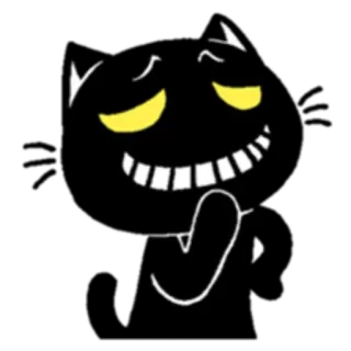 😬 face, dark, cartoon, gesture telegram sticker