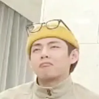 🧐 Mann, Porträt, Brille, Béret, Ausdruck, K-Pop telegram sticker