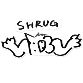 🙃 SHRUG пожимает плечами, мем, реакция, интернет сленг, юмор telegram sticker